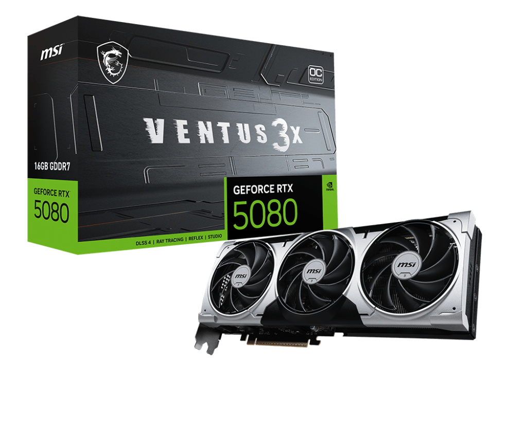 GeForce RTX 5080 16G VENTUS 3X OC PLUS GeForce RTX 5080 16G VENTUS 3X OC PLUS